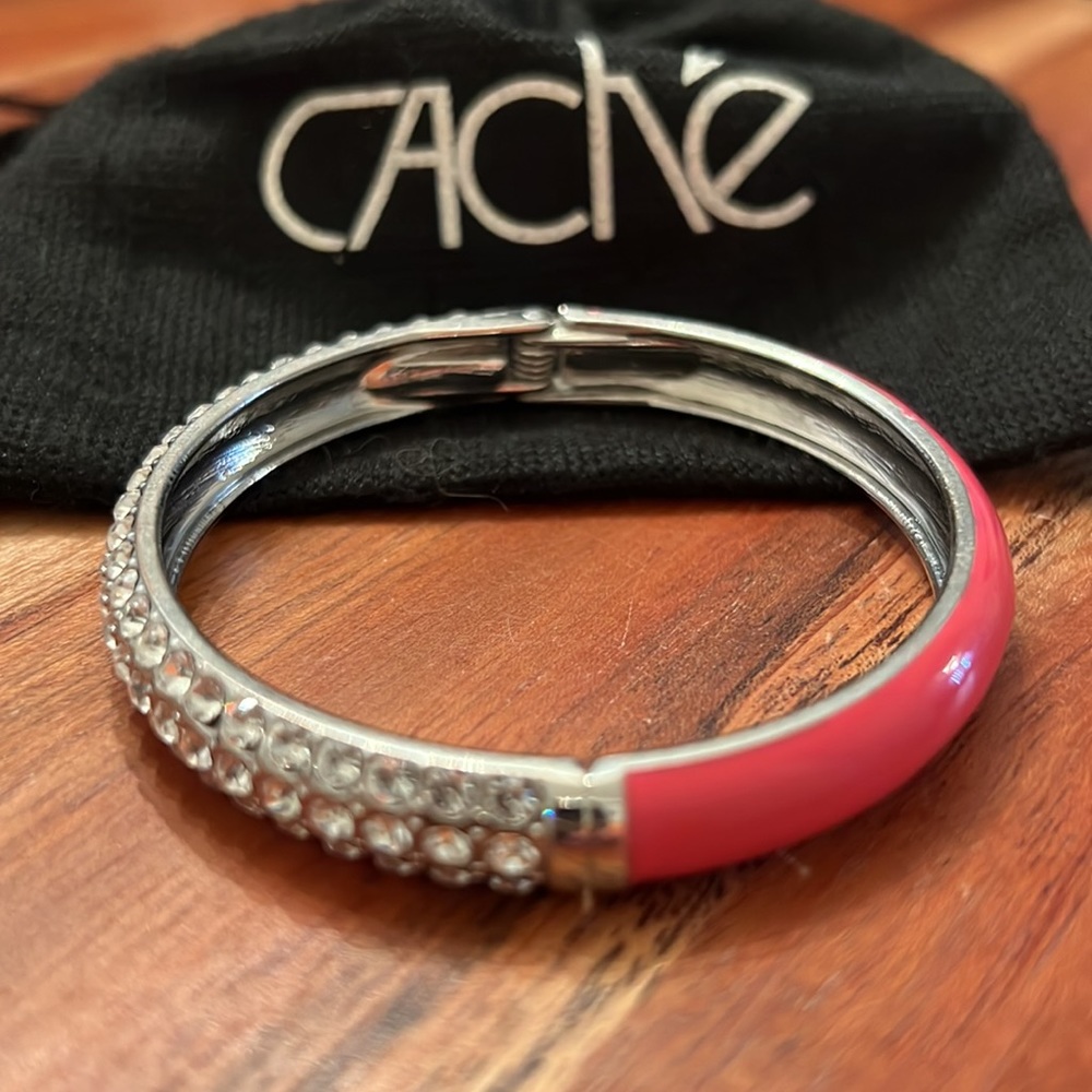 Cache Rhinestone Bangle Bracelet - image 1